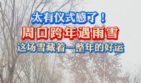 太有儀式感了！周口跨年遇雨雪 這場雪藏著一整年的好運(yùn)